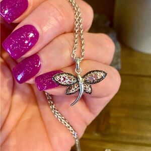 Sterling Dragonfly Necklace🌻